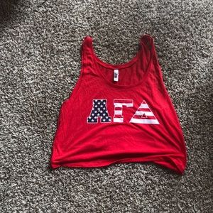 Alpha Gamma Delta Crop Top